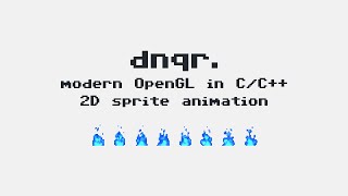 modern OpenGL  2D sprite animation  in C  C speed code [upl. by Pedaias469]