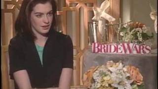 Anne Hathaway Interview for quotBride Warsquot [upl. by Lehsar]