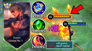 GUSION ROTATION TUTORIAL fast item  combo tips amp tricks [upl. by Longawa]