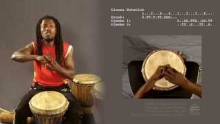 Djembe LESSON DIANSA  featuring Fara Tolno [upl. by Stutzman802]