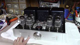 Bench Test  Cayin A100T 8 x KT88 Tube Amplifier [upl. by Lethia]