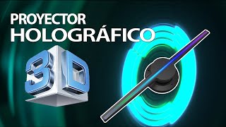 Tutorial Proyector Holográfico 3D  Ventilador Holográfico 3d led [upl. by Aitnohs]