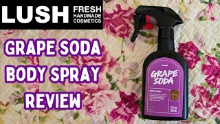 LUSH New 2024 Grape Soda Body Spray Review [upl. by Doretta]