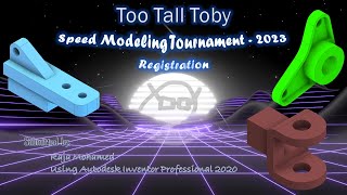 World Speed Modeling Tournament Registration  Too Tall Toby  Autodesk Inventor Professional 2020 [upl. by Chirlin]