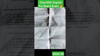 Class10th English Pre Board Exam 😳😳🔥🔥shorts akankshaonlineclasses ytshorts [upl. by Nirtak]