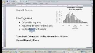 Creating a Histogram in R Software the hist function [upl. by Ulberto]