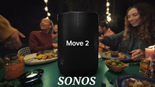 Sonos Move 2 Portable Smart Home Speaker with WiFi and Bluetooth  Overview [upl. by Leonteen]