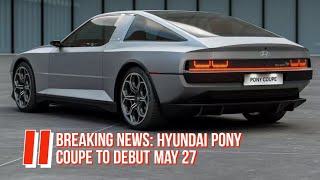 2024 Hyundai Pony Coupe Concept First Look [upl. by Dichy]