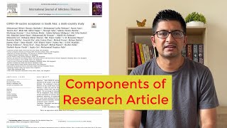 Understanding the components of a Research article How to write a research paper [upl. by Zalucki880]