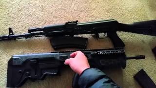 IWI TAVOR VS ARSENAL AK Comparison Review [upl. by Bullough116]