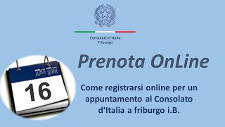 TUTORIAL PRENOTA ONLINE REGISTRAZIONE [upl. by Goer]