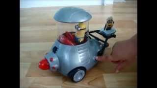 Despicable Me 2  KIDS NEW TOY  Minion Mobil with Remote Control  Minions talk amp sing  Review [upl. by Blumenthal]