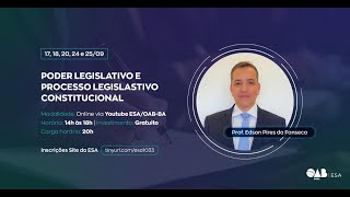 Poder Legislativo e Processo Legislastivo Constitucional [upl. by Gale297]