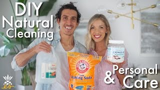 Our Top 3 AllNatural DIY Personal Care amp Cleaning Products  3Ingredient Whitening Toothpaste [upl. by Shurlock610]