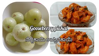 Nellikayi uppinakayi recipegooseberry pickalನೆಲ್ಲಿಕಾಯಿ ಉಪ್ಪಿನಕಾಯಿ pickle gooseberrypickle [upl. by Eskill454]