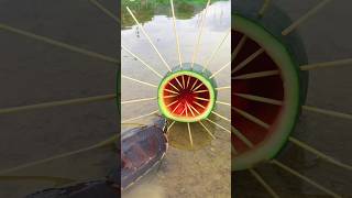 Survival Skills Simple and Useful with Watermelon Turtle 🐢 Trap survival funny simple bushcraft [upl. by Bravar]