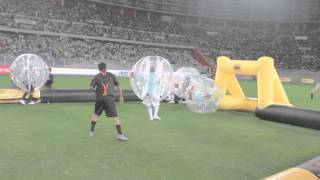 BUMPERZBALL PERÚ ACTIVACIÓN ESTADIO NACIONAL FUTBOL EN BURBUJAS [upl. by Imac]