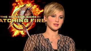 Interview with Jennifer Lawrence and Josh Hutcherson  Catching Fire  Just Seen It [upl. by Ibib]