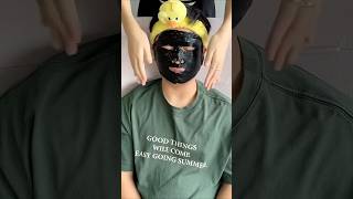 Eat happy hour crispy candy with the oatmeal mask challenge day 8 asmr shorts [upl. by Harrow]