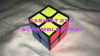 EASIEST 2x2 SCRAMBLE EVER [upl. by Arsi]