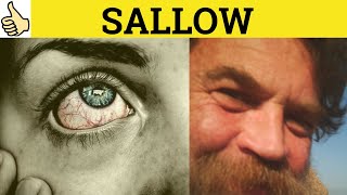 🔵 Sallow Means  Sallow Meaning  Sallow Examples  Sallow Defined  Sallow Definition [upl. by Hourigan]