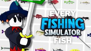 I Caught EVERY Regular Fish In Fishing Simulator [upl. by Jennee]