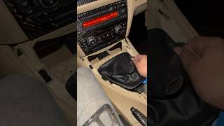 BMW E90 aftermarket shift knob boot [upl. by Arodoet]