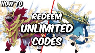 How to Redeem UNLIMITED ZACIAN amp ZAMAZENTA EVENT CODES in Pokemon Sword and Shield [upl. by Seiden]