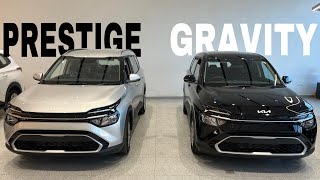 Kia Carens Gravity Edition VS Prestige opt ComparisonKia Carens Prestige VS Gravity Compair Review [upl. by Idden]