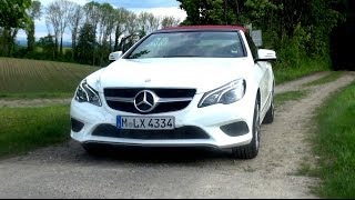 2014 Mercedes E 200 Cabriolet Facelift with 184 HP Test Drive [upl. by Lairret778]