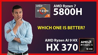 AMD Ryzen 7 5800H vs AMD Ryzen AI 9 HX 370 Technical Comparison [upl. by Nitz]