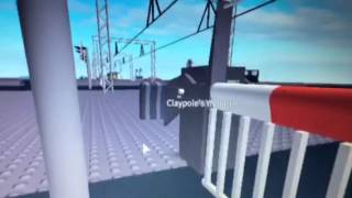 Claypole Level Crossing ROBLOX Lincs Saturday 26122015 [upl. by Nalyr]