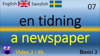 02 Basics 2 Grunderna Svenska  Engelska Ord Engelska ordet engelska språket ordLär dig Engelska [upl. by Lraep]