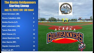 PannerVision Presents Alaska Goldpanners vs Sawtooth Sockeyes 71324 [upl. by Damaris]