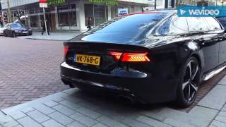 Audi RS7 VS Audi RS6 with Akrapovic exhaust system [upl. by Marven]