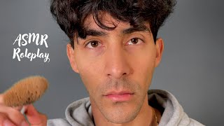 ASMR Spanglish Male Makeup Artist in Backstage Roleplay [upl. by Zenda]