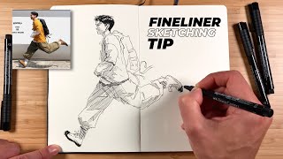 Improve your INK PEN SKETCHING with this easy tip [upl. by Kellina438]