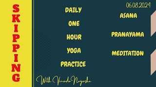 Daily One Hour Yoga Practice with Vinoda Nagoshe [upl. by Lectra]