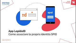 App LepidaID  Associare la propria identità SPID [upl. by Halian]