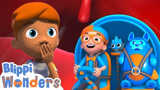 Burpy Burp 📖 Blippi Wonders 📖 Moonbug Kids 📖 Learning Corner [upl. by Artnoed]