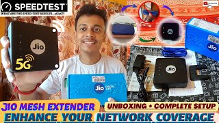 Jio WiFi Mesh Extender JCM0112 Unboxing amp Complete Installation Guide  Explained [upl. by Zul]