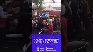 Momen Penangkapan Pelaku Narkba Di Jalan Netizen Fokus Pada Wanita Di Mobil [upl. by Courtland]