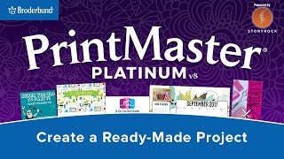 Create a Ready Made Project using PrintMaster 8 [upl. by Aihseya]