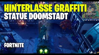 Hinterlasse Graffiti an der zentralen Statue in Doomstadt  Fortnite Illusionist [upl. by Slyke]