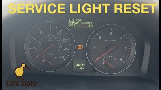 Volvo V50 Service light reset procedure 2004  2012 [upl. by Snah]