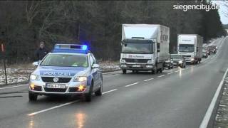 LKW umgeweht  Burbach  05012012 [upl. by Hasina]