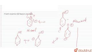 Assertion Phenoxide is more stable than phenol Reason Both are aromatic in nature [upl. by Inalial836]