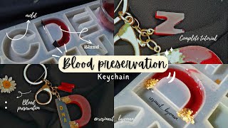 Lets preserve Blood in resin keychain  Pack orders  Blood preservation resin trendingkeychain [upl. by Gallager]