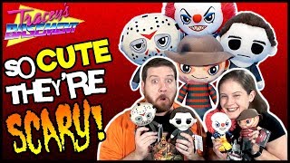 Funko Horror Plushies Are Scary Adorable Freddy Jason Pennywise amp Michael Myers Plush [upl. by Attey]