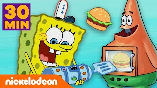 SpongeBob Schwammkopf  Die allerbesten KrabbenburgerEssenserfindungen  Nickelodeon Deutschland [upl. by Ykcaj]